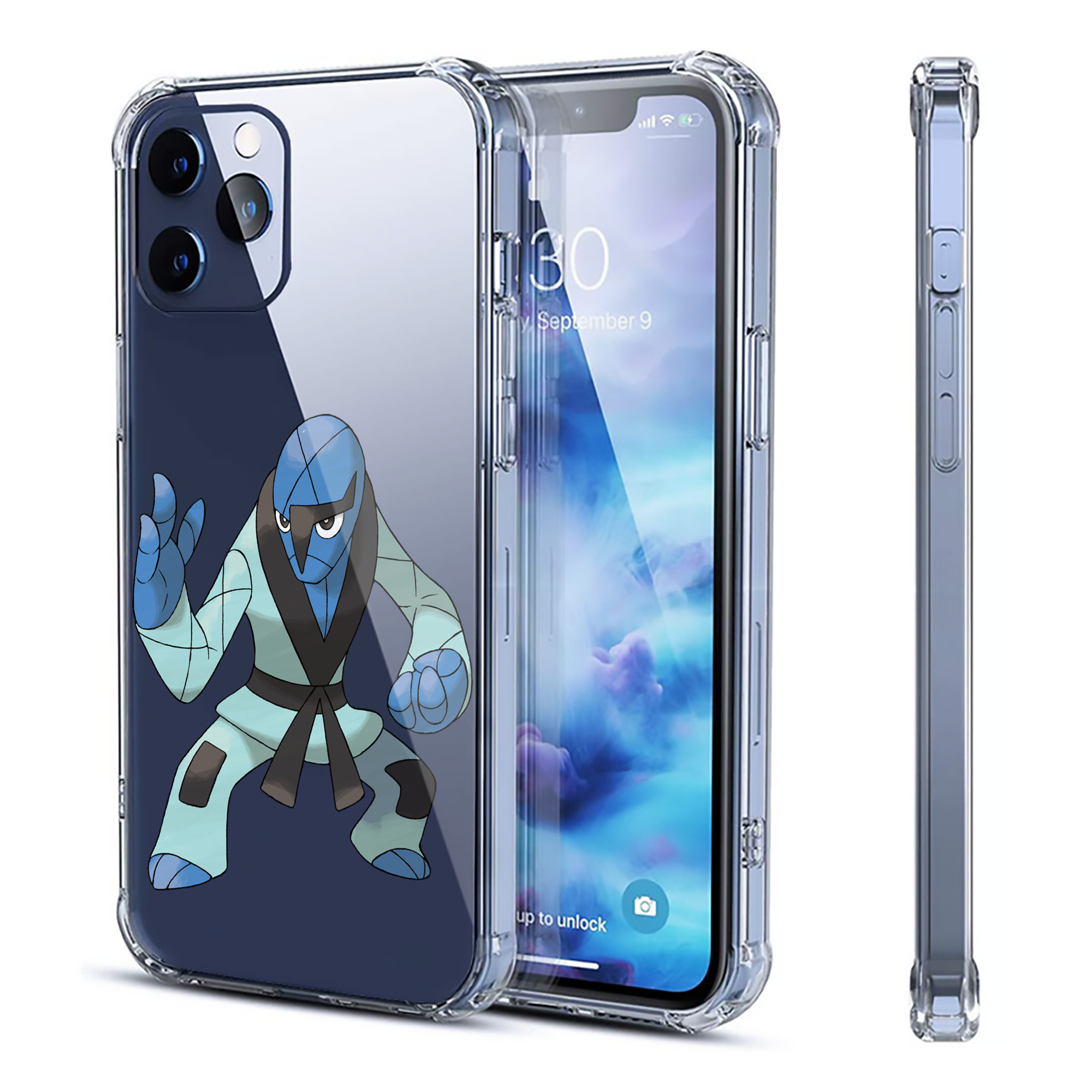 （画像用） ポケットモンスター Pokémon 【iPhone 12シリーズ対応】透明スマホケース（クリアソフトケース）